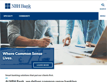 Tablet Screenshot of nbhbank.com